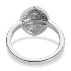 Diamant Cluster-Halo-Ring in Silber image number 5