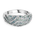 D’joy Alexandrit Ring 925 Silber rhodiniert (Größe 18.00) ca. 0,69 ct