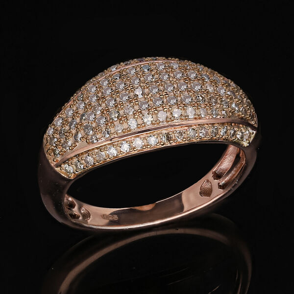 Natürlicher Champagner Diamant-Ring - 0,50 ct. image number 2