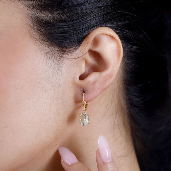 Prasiolith Ohrringe - 0,20 ct. image number 3