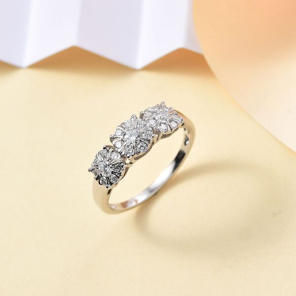 LUXURIANT SGL zertifizierter VS Labor Diamant Ring - 1 ct. image number 2