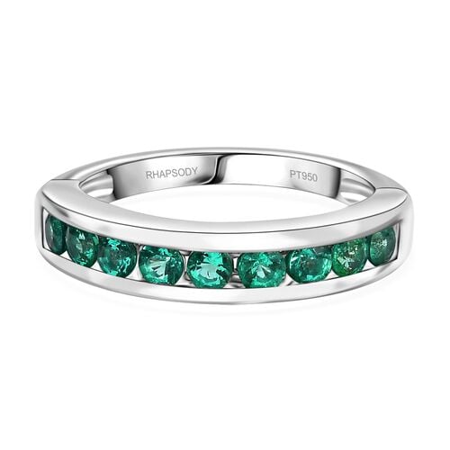 RHAPSODY AAAA Kolumbianischer Smaragd Ring in 950 Platin - 0,86 ct. image number 0