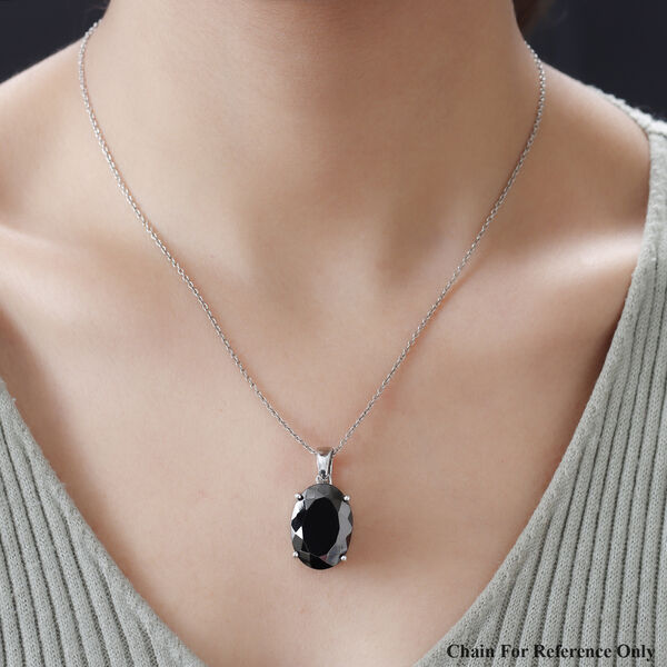 Elite Schungit-Anh&auml;nger, 925 Silber platiniert ca. 14.70 ct image number 2