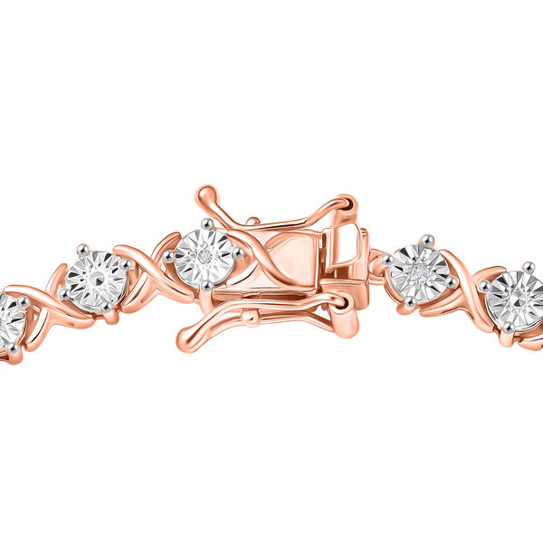 EverTrue 19cm Armband mit Diamantakzenten in Ros&eacute;goldton image number 4