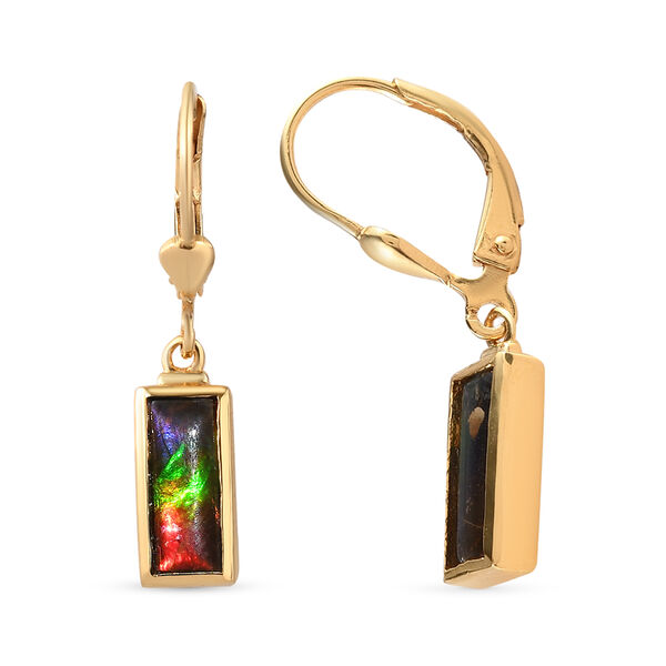 Ammolit Ohrh&auml;nger 925 Silber vergoldet ca. 2,33 ct&nbsp; image number 4