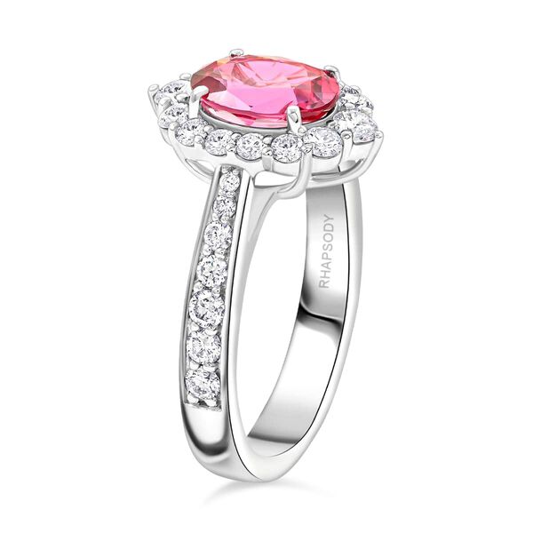 Chairman's Vault Collection - zertifiziert und gepr&uuml;ft RHAPSODY AAAA Rosa Spinell und VS Diamant Ring in 950 Platin - 2,70 ct. image number 2
