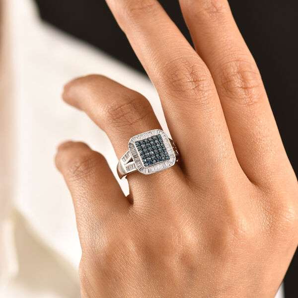 D'Joy blauer und wei&szlig;er Diamant Ring - 1 ct. image number 2