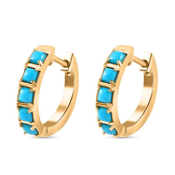 AA Sleeping Beauty T&uuml;rkis Ohrringe - 0,89 ct. image number 4