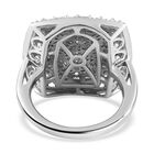 Weißer Diamant-Ring, 925 Silber platiniert (Größe 18.00) ca. 1.00 ct image number 4