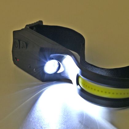 "MR-HR032C Motion Sensor Headlamp                              USB Rechargeable      IPX4                                           *Built-in 1200mAH Lithium battery +Type C USB Cable,Included.