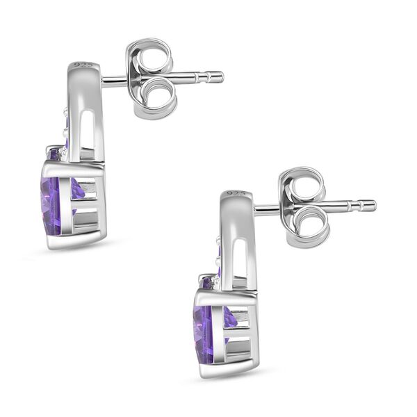 LUSTRO STELLA - Blauer Zirkonia Ohrringe 925 Silber image number 5