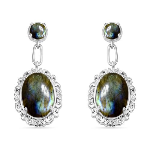 Labradorit Ohrringe - 13,57 ct. image number 0