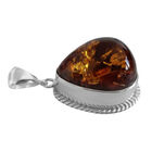 Natürlicher Bernstein Anhänger, 925 Silber