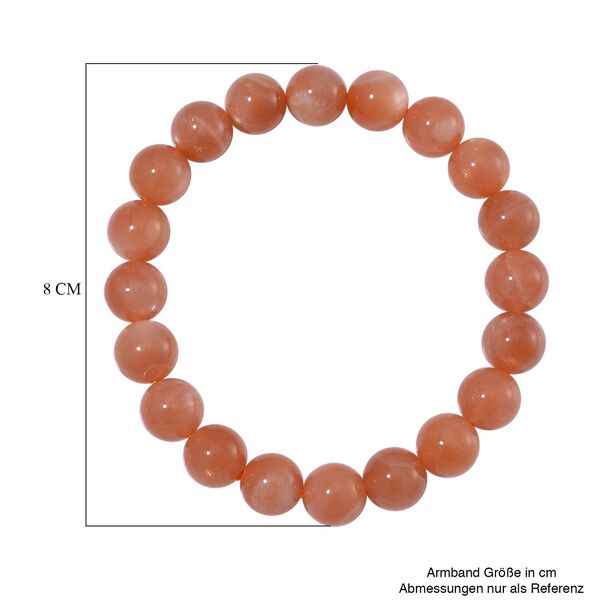 Pfirsich Mondstein flexibles Armband ca. 150.00 ct image number 3