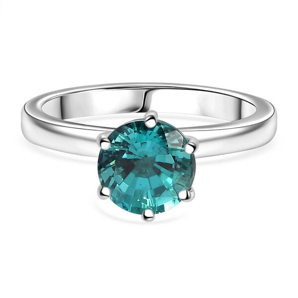 Rhapsody AAAA Pirineu Lagunen Turmalin SGL zertifiziert Ring 950 Platin (Gr&ouml;&szlig;e 18.00) ca. 2.11 ct