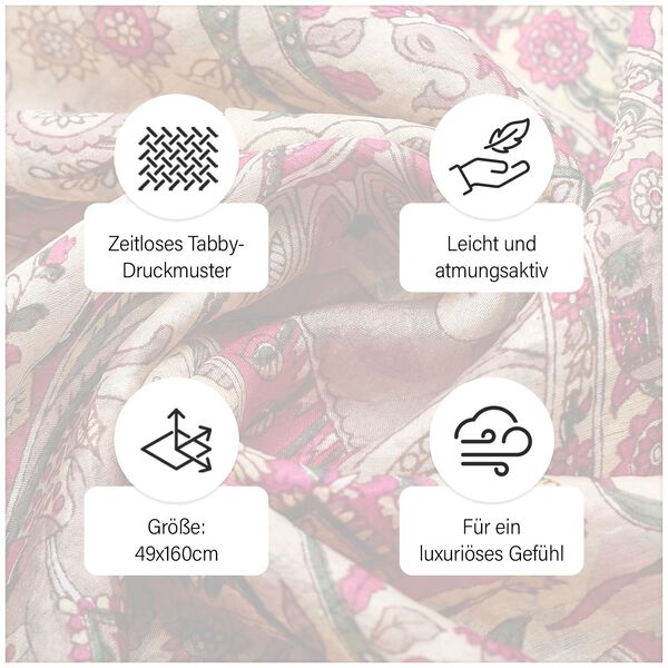 Seiden Schal, orange image number 5