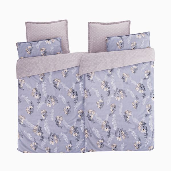 6-teiliges Bettbezug Set, 2 Bettbez&uuml;ge, 4 Kissenbez&uuml;ge, hellblau image number 0