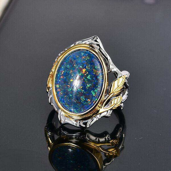 Boulder Opal Triplett Ring - 4,79 ct. image number 6