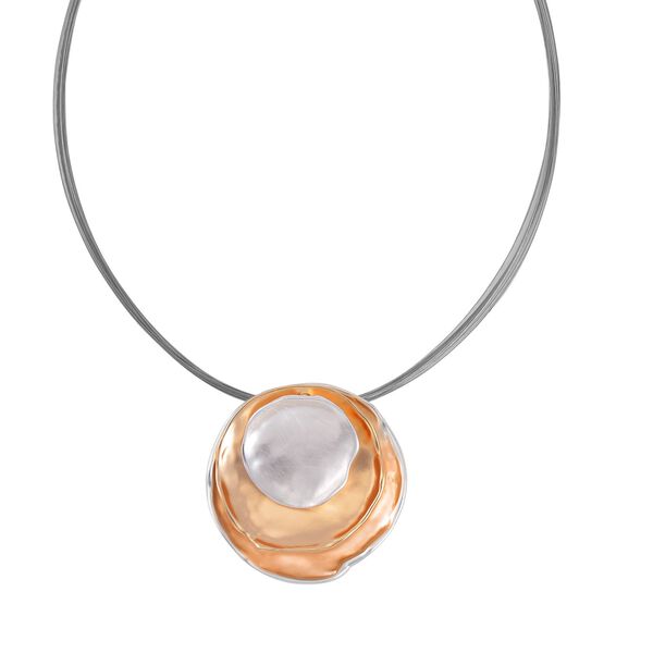 2er Set - Wei&szlig;e S&uuml;&szlig;wasser Perle, Wei&szlig;er Zirkonia Ohrringe und Halskette Schmuckset, Messing image number 2