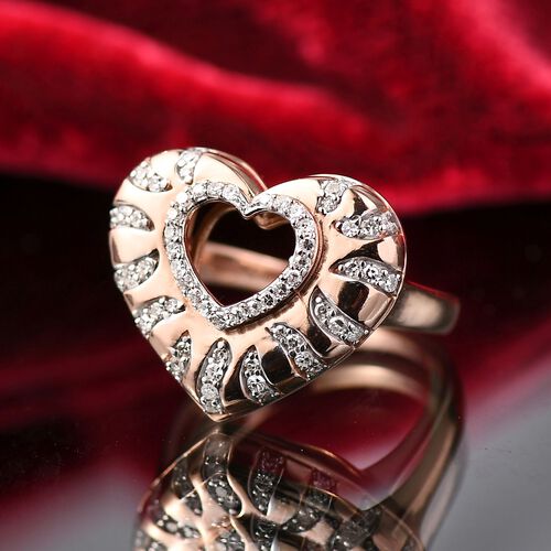 Lab Grown Diamant SI Ring 925 Silber (Größe 18.00) ca. 0,36 ct image number 2