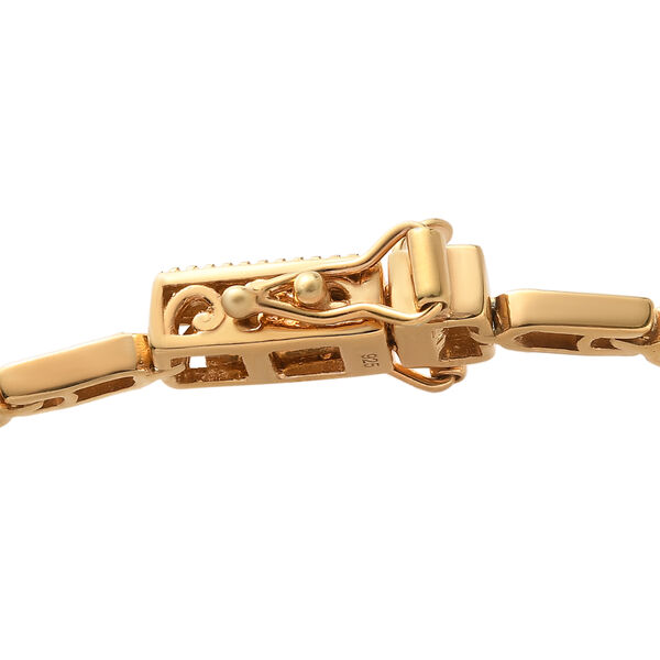 Afrikanisches Rubin und Zirkon-Armband in Silber image number 4