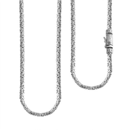 Royal Bali - 925 Silber Borobudur Halskette, ca. 50 cm, ca. 35,89g