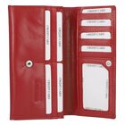 CLOSE OUT - UNION CODE: Echtleder Brieftasche mit Schlangen-Prägung und RFID Schutz, Rot image number 4