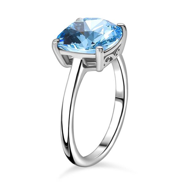 J Francis gefertigt mit SWAROVSKI- Aquamarin Swarvoski Kristall Ring image number 5