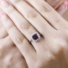 RHAPSODY AAAA Rubellit und VS EF Diamant Ring in 950 Platin - 2,20 ct. image number 2