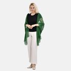 LA MAREY - 100% Maulbeeren-Seidenschal, Chiffon, 110x200cm, Grün