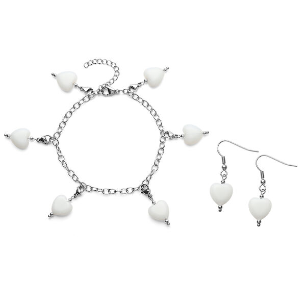 2er-Set, Opalit Ohrringe und Armband - 52,50 ct.