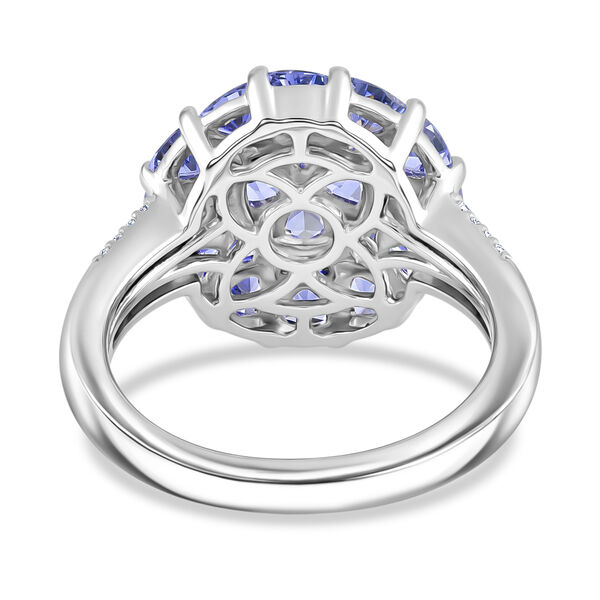 Tansanit und Zirkon Ring - 2,03 ct. image number 6