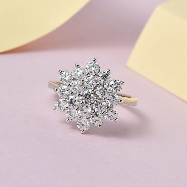 Funkelnde Königin- Moissanit Ring- 2,09 ct. image number 7