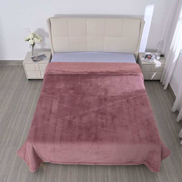 Kuschelige Decke, 2,0 x 2,3 m, rosa image number 2