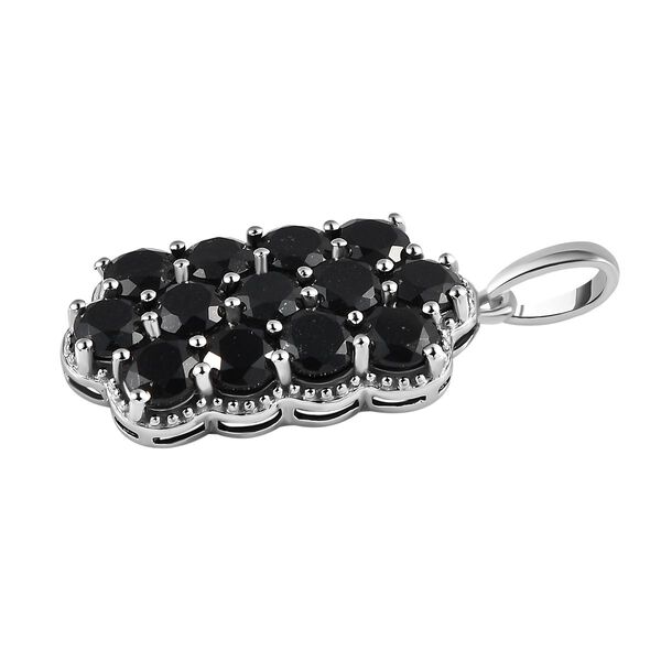 Schwarzer Turmalin Anh&auml;nger, 925 Silber platiniert ca. 3.62 ct image number 4