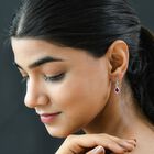 Afrikanischer Rubin (Fissure gefüllt)-Ohrringe, 925 Silber platiniert ca. 2.11 ct image number 2