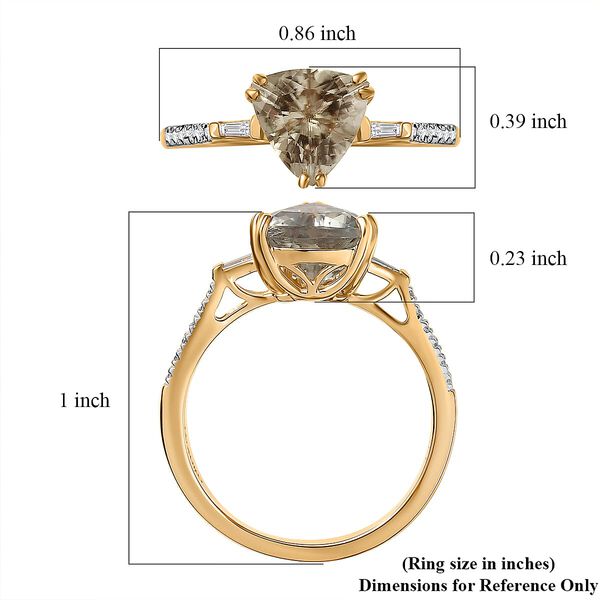 AAA Turkizit, Wei&szlig;er Diamant Ring 585 Gold (Gr&ouml;&szlig;e 17.00) ca. 1,99 ct image number 5