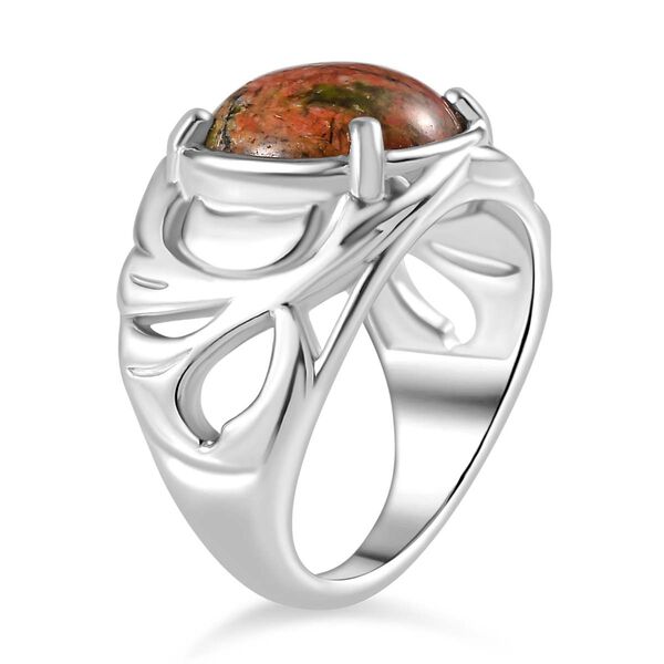 Unakite Ring Messing (Größe 20.00) ca. 5,04 ct image number 5