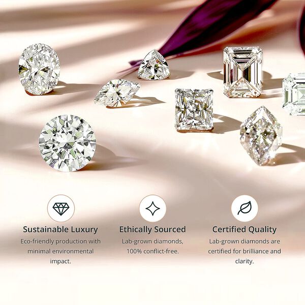 LUXURIANT AAA Madeira Citrin und Labor Diamant Ring in 417 Gelbgold - 5,31 ct. image number 7