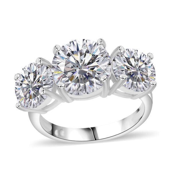 LUSTRO STELLA weißer Zirkonia Trilogie Ring image number 3