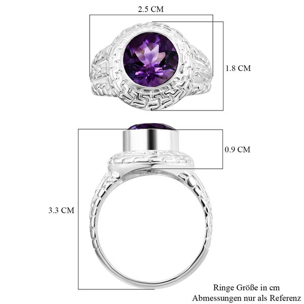 Royal Bali Kollektion- Afrikanischer Amethyst-Ring - 3,60 ct. image number 6