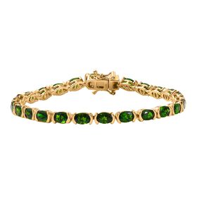 Natürliches Chromdiopsid-Armband