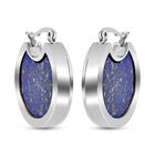 Lapislazuli Ohrringe Edelstahl ca. 20,00 ct