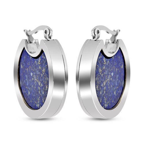 Lapislazuli Ohrringe Edelstahl ca. 20,00 ct image number 0