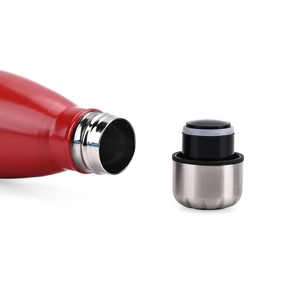 Doppelwandige Edelstahl-Trinkflasche, 500ml, Rot image number 2