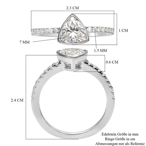 Moissanit-Ring - 1,39 ct. image number 7