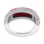 Royal Bali - Rote Koralle Ring, 925 Silber, (Größe 17.00), ca. 4.00 ct image number 4