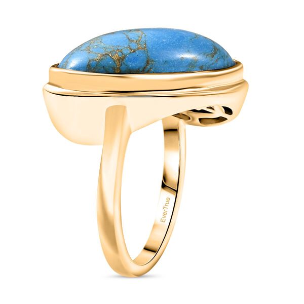 EverTrue blauer Türkis Ring - 8,49 ct. image number 5