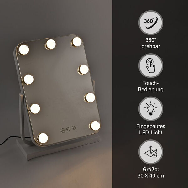 9 LED Hollywood Schminkspiegel image number 9