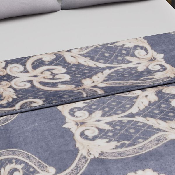 Flanell Decke, dunkelgrau image number 5